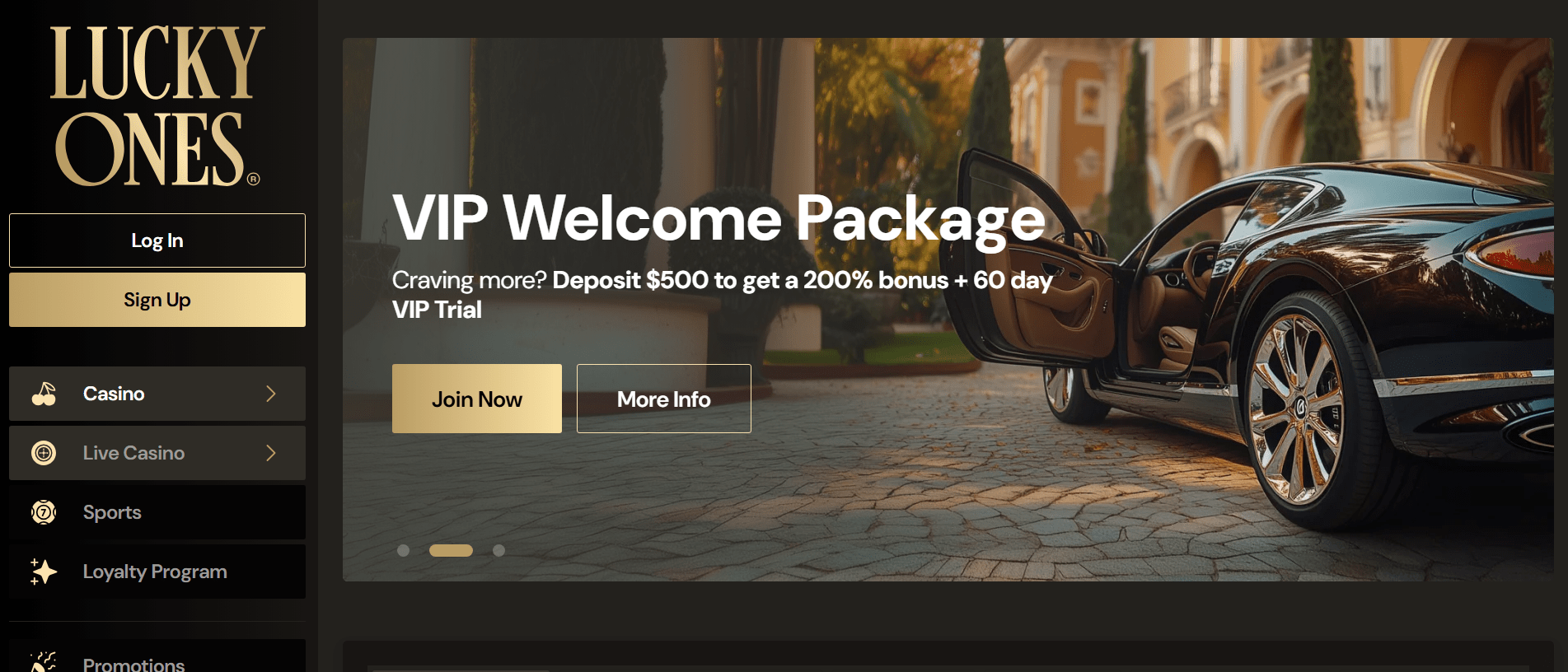 LuckyOnes modern gaming site for Dubai players